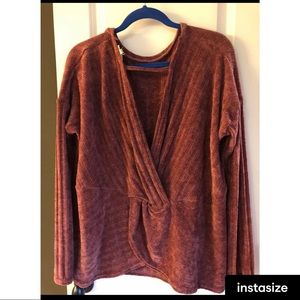 Burnt orange sweater